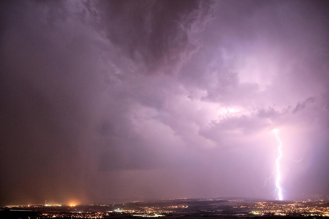 Blitz und Donner über Franken