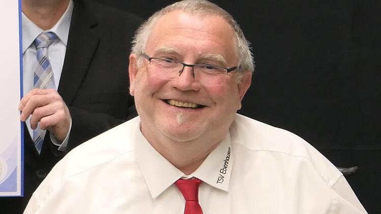 Dieter Bausewein von TSV Ebenhausen wurde geehrt. Foto: Archiv/ E. Mehn