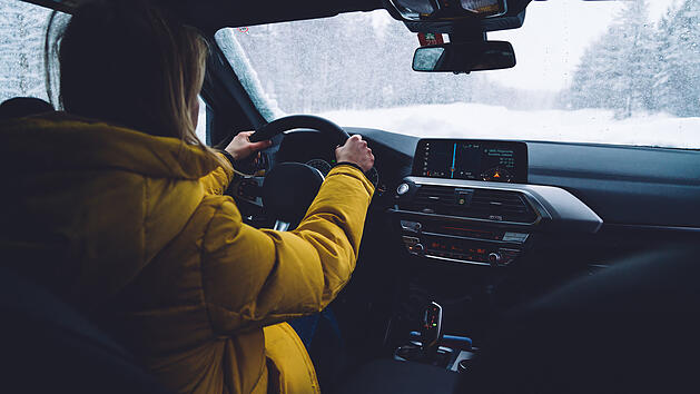 Autofahren, Winter, Winterjacke