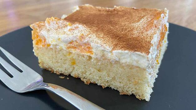 Fantakuchen mit Mandarinen und Schmand vom Blech