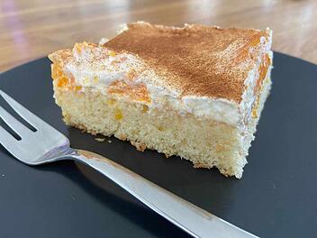 Fantakuchen mit Mandarinen und Schmand vom Blech