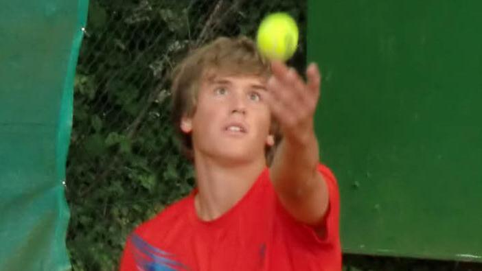 Matthias Wunner rangiert in der ATP-Weltrangliste auf Rang 680, sein Ziel sind die Top 20. Dieses Bild entstand im August 2012.  Foto: archiv