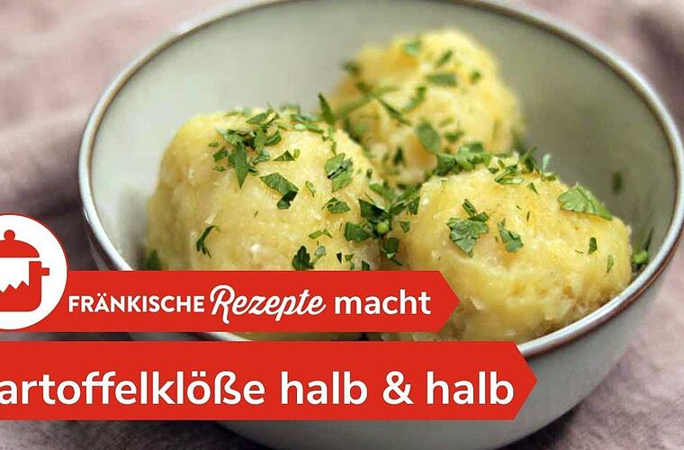 Kartoffelklöße halb und halb Kartoffelklöße halb und halb