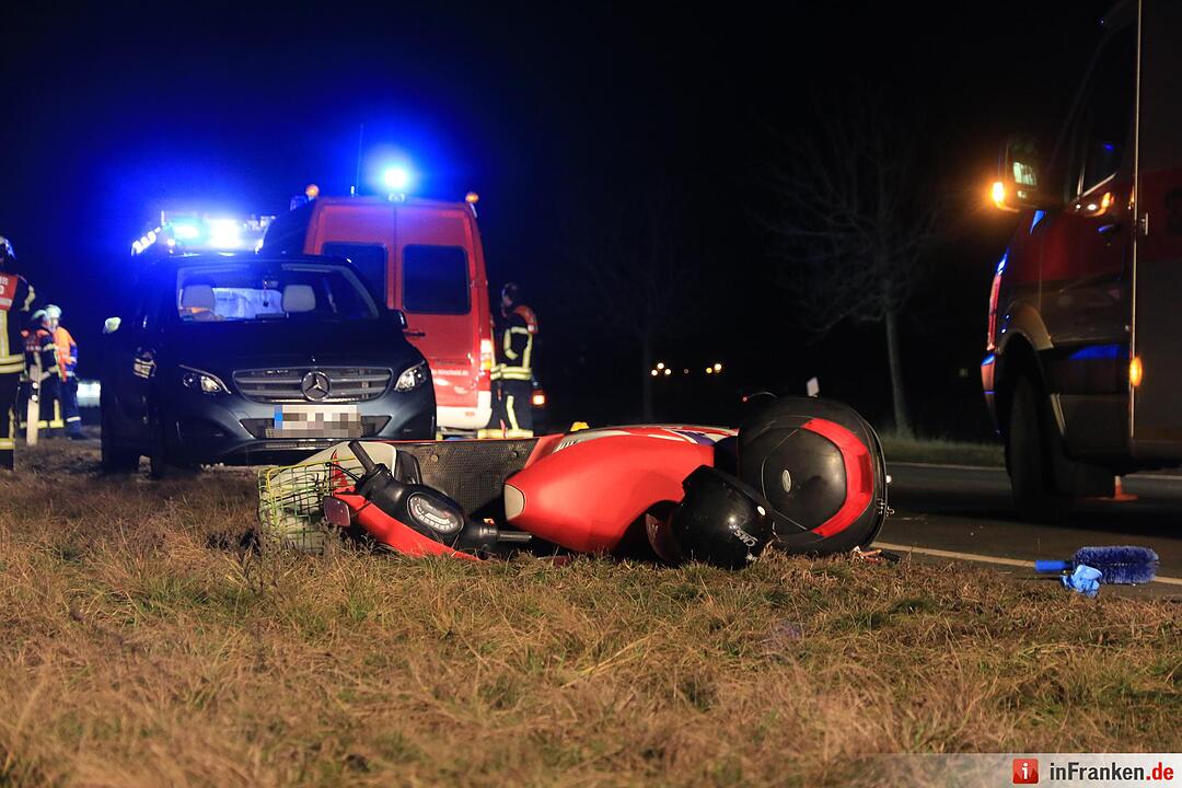 Schwerer Unfall zwischen Hirschaid und Altendorf