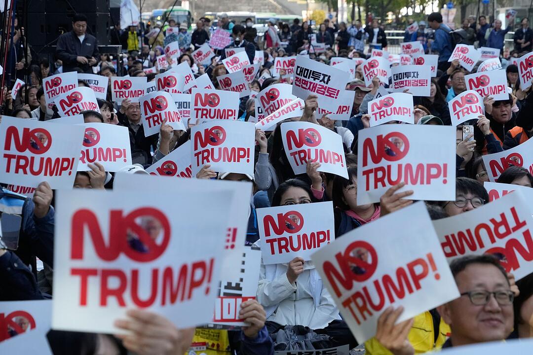 Anti-Trump-Demo in Südkorea