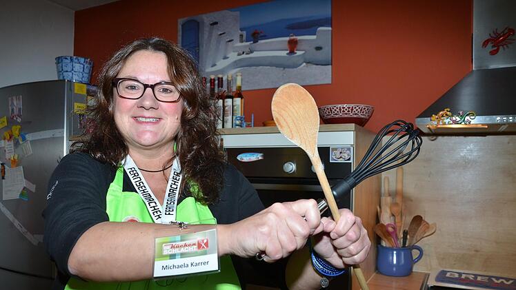 Hobbyk&ouml;chin Michaela Karrer sammelt fantasievolle Rezepte aus aller Welt und freut sich auf die "K&uuml;chenschlacht". Bernhard Panzer