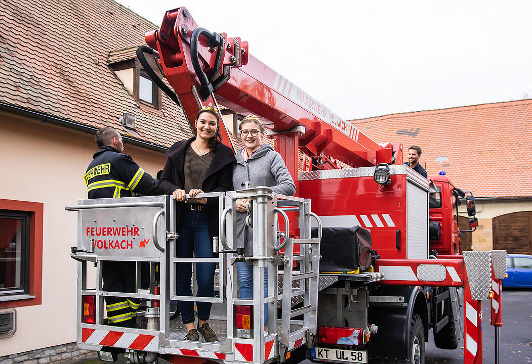 Prinzessinnen bei Feuerwehr