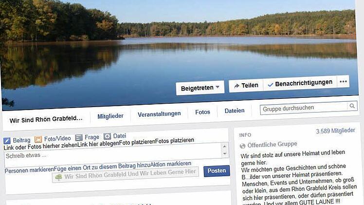 Ein Film schlägt hohe Wellen: Im sozialen Netzwerk Facebook hat sich als Reaktion auf eine BR-Reportage eine Gruppe gegründet, die sich über die Vorzüge Rhön-Grabfelds austauscht. Screenshot: Daniel Biscan