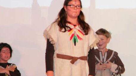 Indianer traf man in Amerika.