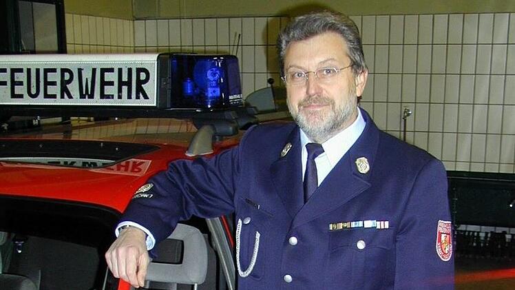 Gabriel Finger war neun Jahre Kommandant der Ha&szlig;furter Feuerwehr.privat