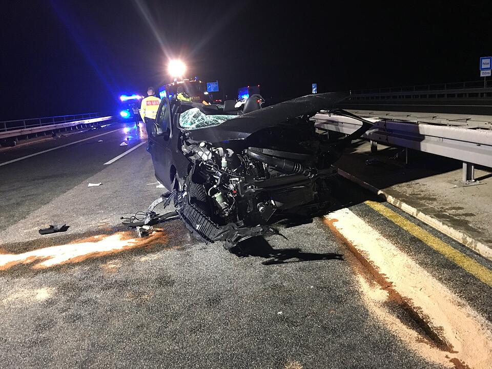 Tödlicher Geisterfahrerunfall auf der A7