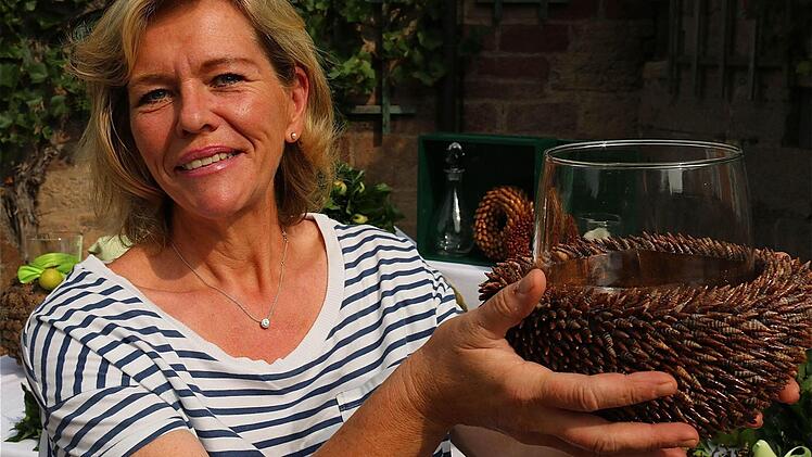 Natur pur in kreativer Form gab es bei Hobby-Designerin Martina Straub.