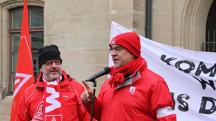Betriebsseelsorger Norbert Jungkunz (links) und Jürgen Apfel. Foto: Simone Bastian
