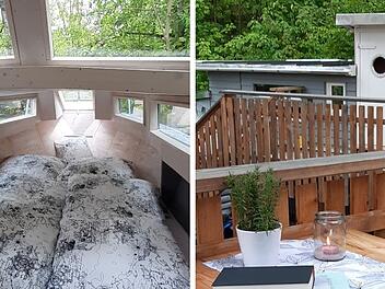 Bad Rodach: Neues Baumschiffhotel - Schlafen im Schiff im Wald Bad Rodach: Neues Baumschiffhotel - Schlafen im Schiff im Wald