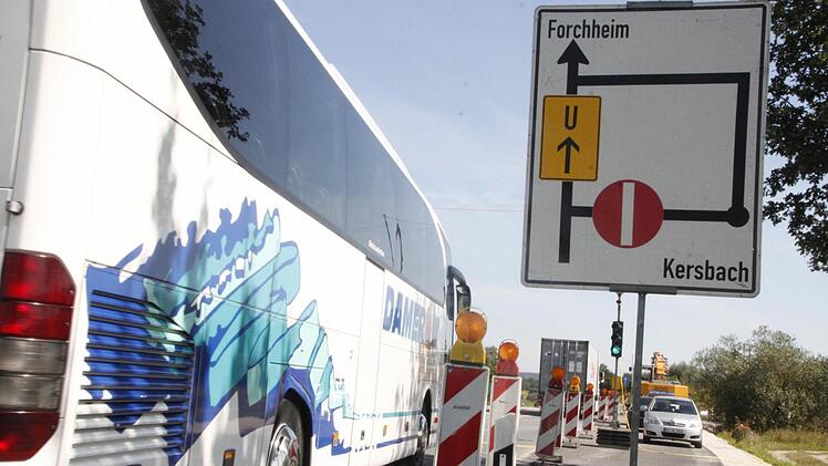 Von der FO 25 aus können die Busse schon seit Ende Juni keine Fahrgäste mehr zum Bahnhof Kersbach bringen. Foto: Ekkehard Roepert