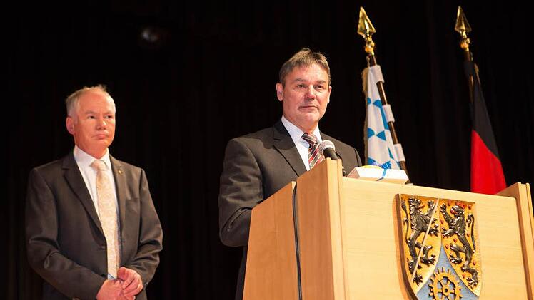 Bei der Verabschiedung von Landrat Oswald Marr. Foto: Barbara Herbst