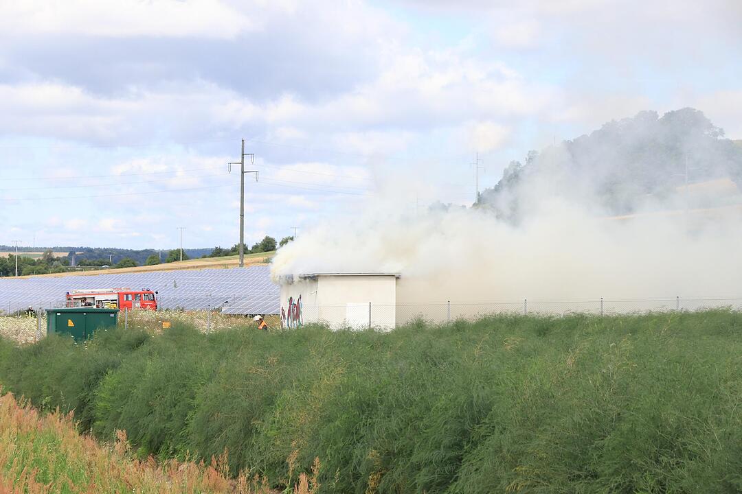 Kreis Bamberg: Brand in Solarpark Unterhaid