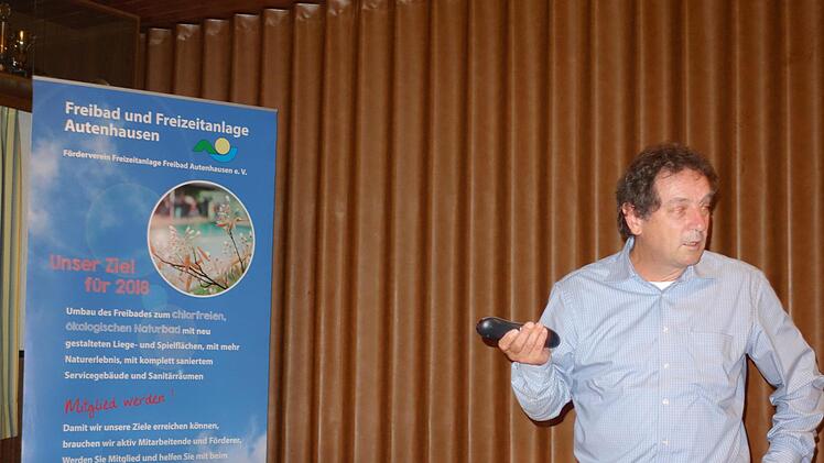 Der "Motor" der Bad-Umgestaltung, Vorsitzender Andreas Gsänger, geht  mit viel Elan zu Werke. Foto: Doris Weidner