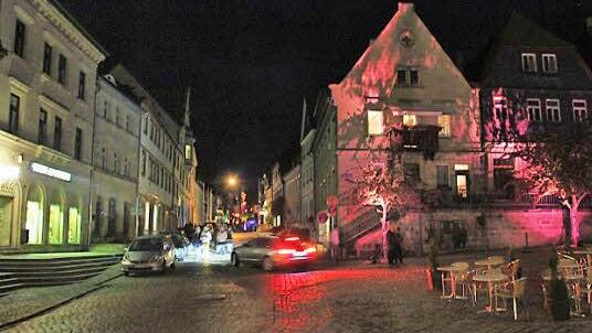 Blick vom Melchior-Otto-Platz Richtung Schütt und Amtsgerichtsstraße  Foto: Friedwald Schedel