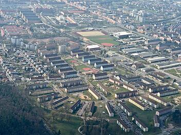 Die US-Kaserne in Bamberg von oben. Foto: Ronald Rinklef