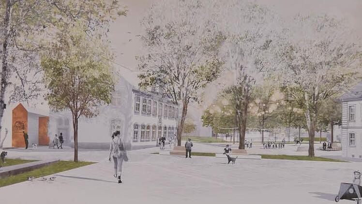 Ein Entwurf, der den alten Baumbestand einbindet.