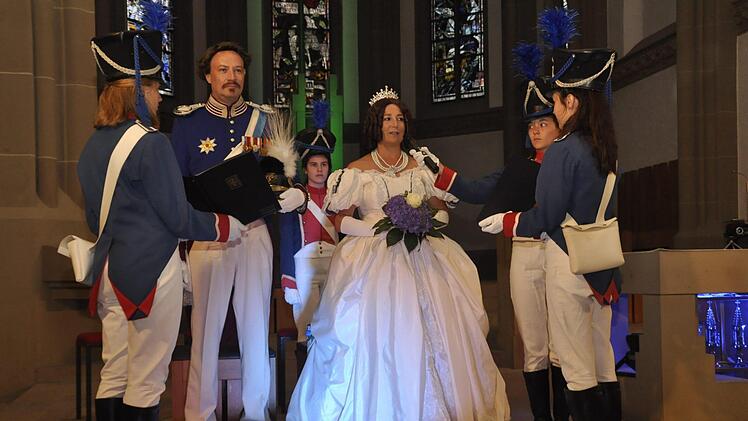 Auch Königin Therese und König Ludwig I. erschienen in der Herz-Jesu-Stadtpfarrkirche um Maestro Gioacchino Rossini auf der Orgel zu hören. Foto: Peter Klopf
