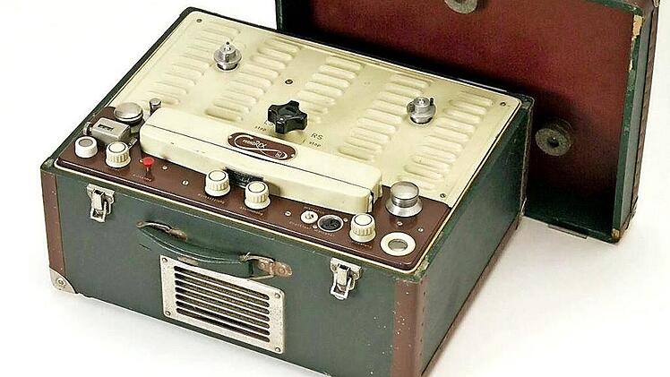 Ihles Verkaufshit: das in der Grundm&uuml;hle hergestellte Tonbandger&auml;t Phonorex  Fotos: privat