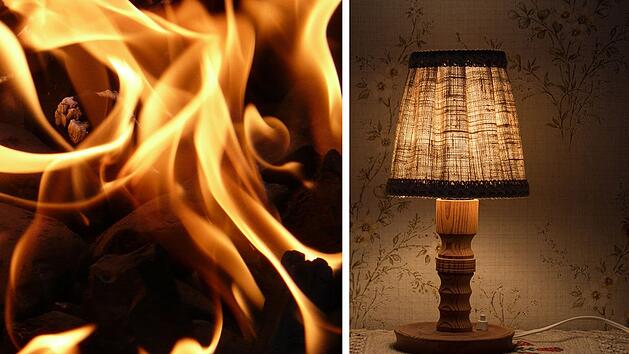 Symbolbild: Flammen, Lampe