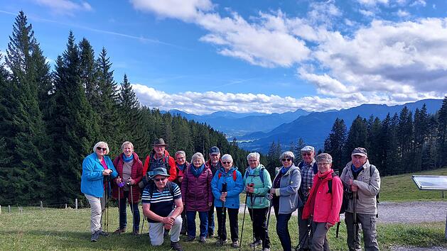Der Rh&ouml;nklub-Zweigverein Hammelburg war mit 15 Mitglieder im Voralpenland zum Wandern und Radfahren. Foto: Hans Edlfurtner