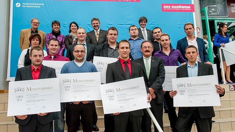 Die Jungmeister aus dem Kreis Forchheim Foto: IHK