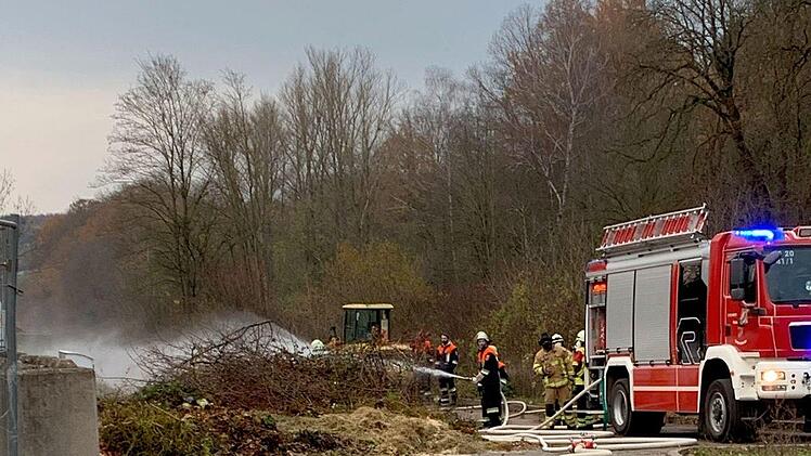 Ein Bild vom Einsatz  am Sonntag, 22. November.- Foto: Feuerwehr Untersiemau