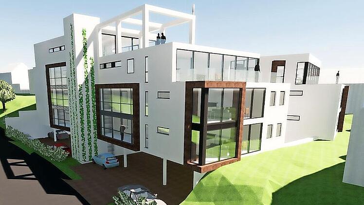 Ansicht der Mehrfamilienwohnhäuser, die in der Lorenz-Kaim-Straße entstehen sollen.