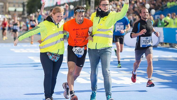Impressionen vom Berlin-Marathon.  Foto: dpa