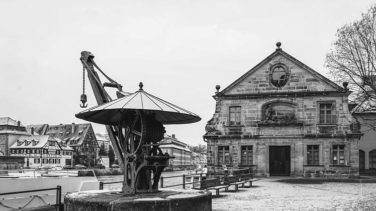Universit&auml;tsbibliothek am Kranen in Bamberg im Winter
