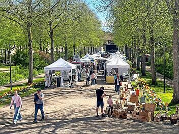Beim Spaziergang durch den Park gab es bei der LebensART viel zu entdecken.