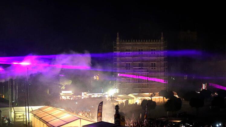 Lasershow beim Coburger SchlossplatzfestFoto: Timo Geldner