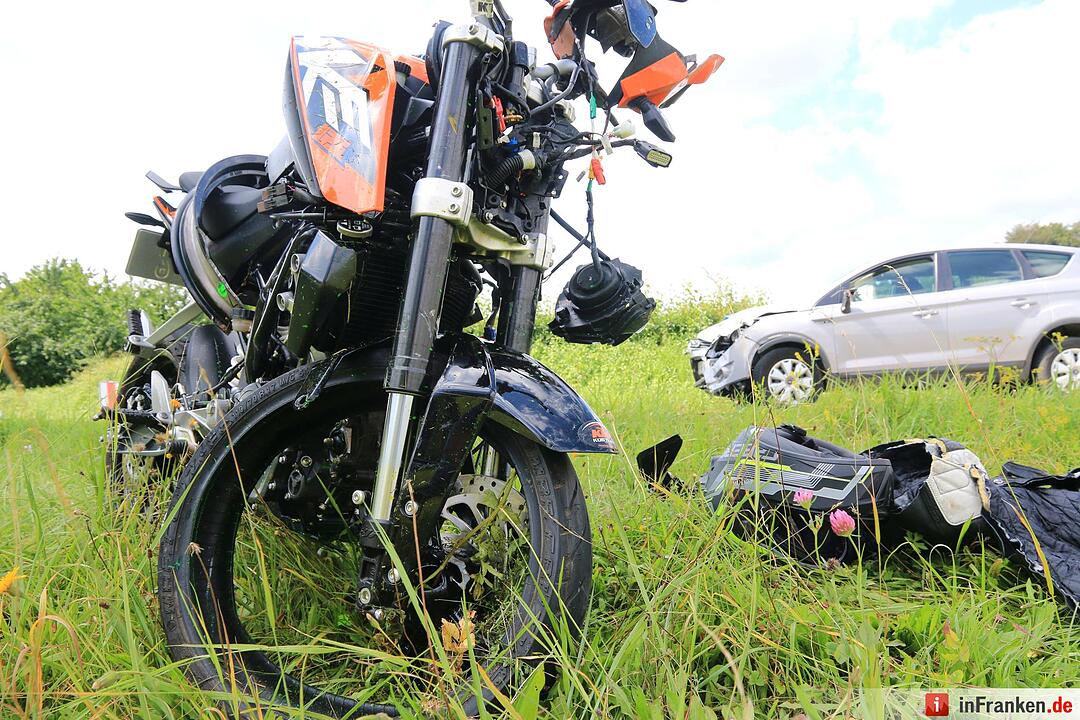 Junger Biker bei Unfall nahe Hiltpoltstein schwer verletzt