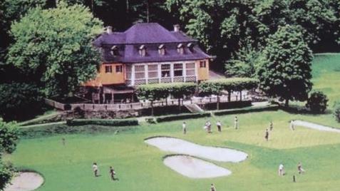 Die Anlage des Kissinger Golfclubs auf einer  undatierten historischen Aufnahme.Archiv Anton Then/Repro Then