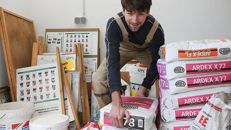 Michael Bergrab vor zwei Jahren, als seine Baustelle in vollem Gang war und er nicht nur mit dem Wahlkampf beschäftigt war