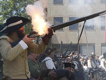 Kronach feierte sich und seine Geschichte beim Historischen Stadtspektakel. Foto: Matthias Hoch