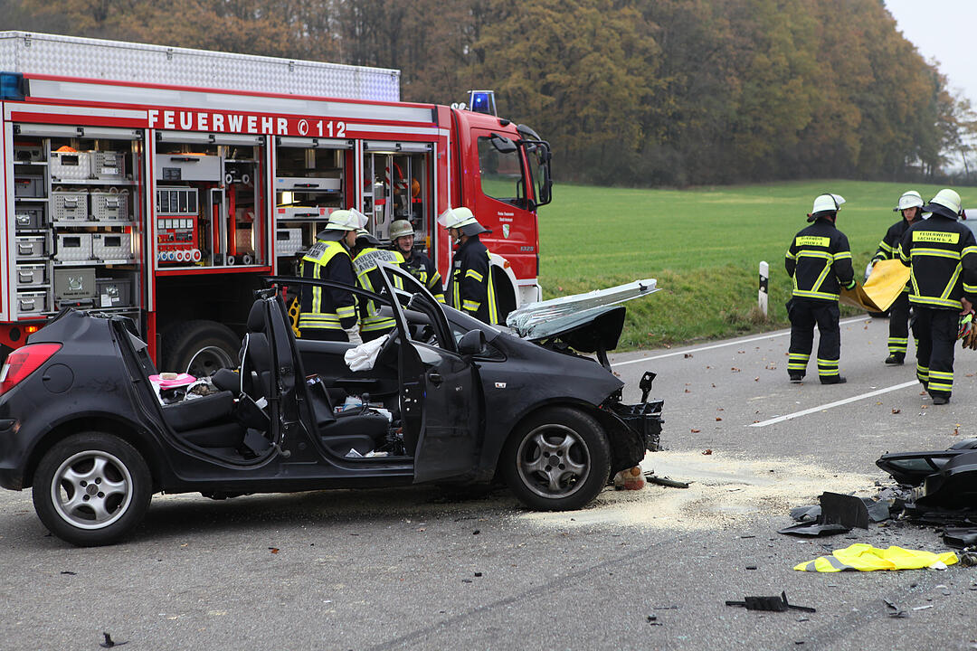 Ansbach: Frontalcrash - zwei Schwerverletzte