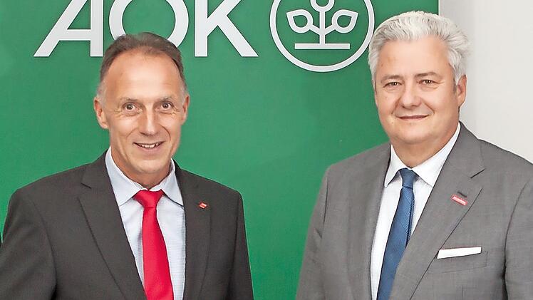 Mathias Eckardt (links) und Matthias Graßmann führen den Beirat der AOK-Direktion Bamberg.