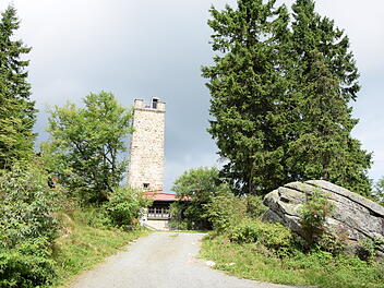 Asenturm auf dem Ochsenkopf im Fichtelgebirge