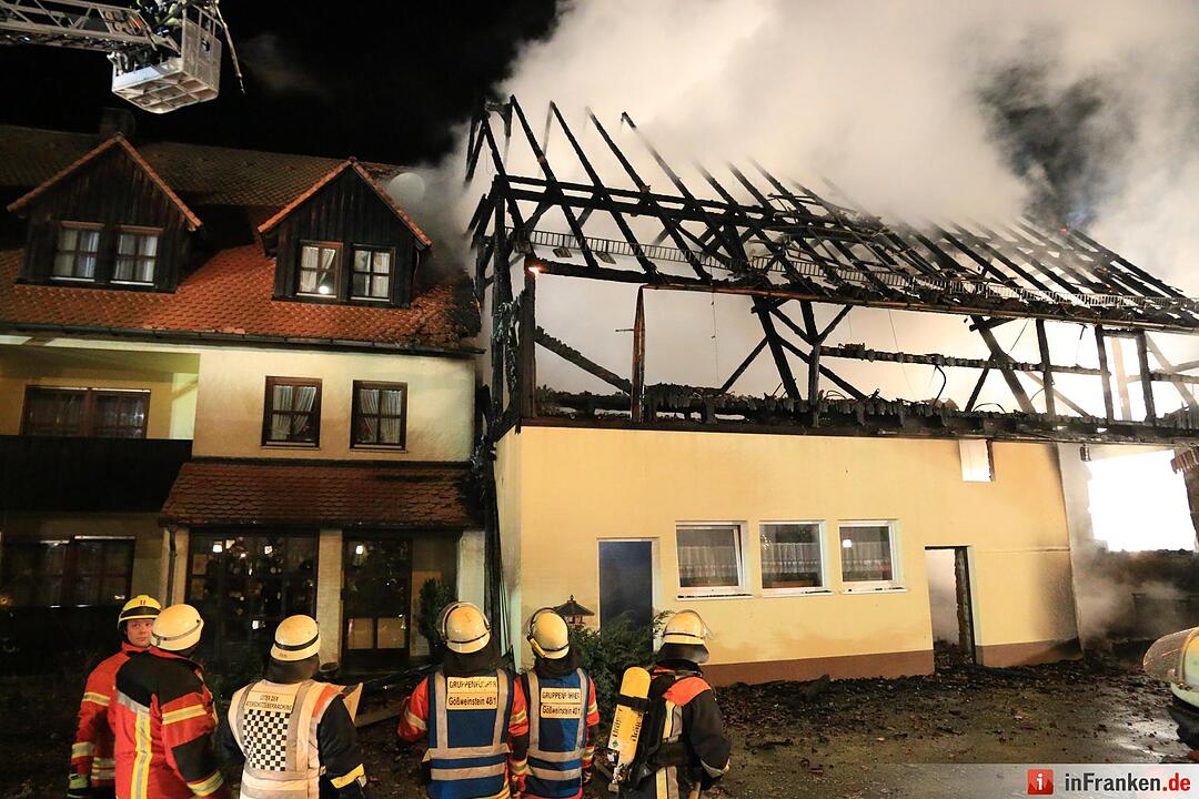 Scheune brennt in Bärnfels