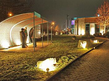 Ins rechte Licht rücken möchte Professor Stübbe das Innovationszentrum Lichtenfels - wie hier bei einem Beleuchtungs-Projekt der Hochschule Coburg 2009. Archivbild: Barbara Herbst