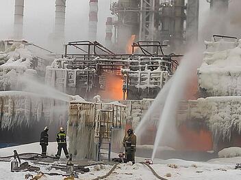 Gasterminal in Brand geraten