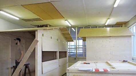 25 neue Hütten wird es heuer geben - gebaut wurde in Elementen, das heißt die Hütten können in Einzelteilen zum Markt transportiert werden.