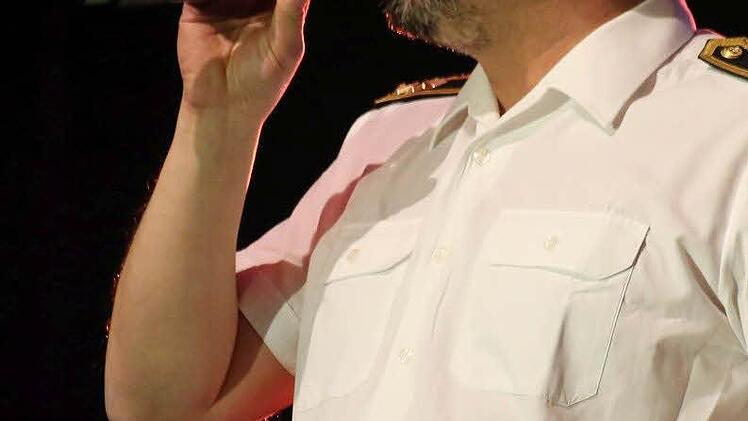 Die Bigband der Bundeswehr in der Münnerstädter Mehrzweckhalle. Foto: Dieter Britz