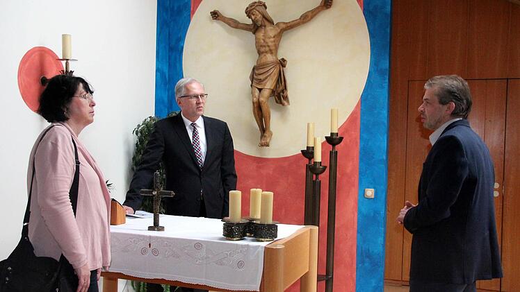 In der Kapelle: Ute Salzner, Richard Bartsch, Jan PyschnyFoto: Johanna Blum