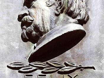 Diese Relief am Geburtstag am Coburger Marktplatz erinnert an Felix Draeseke. Foto: Jochen Berger